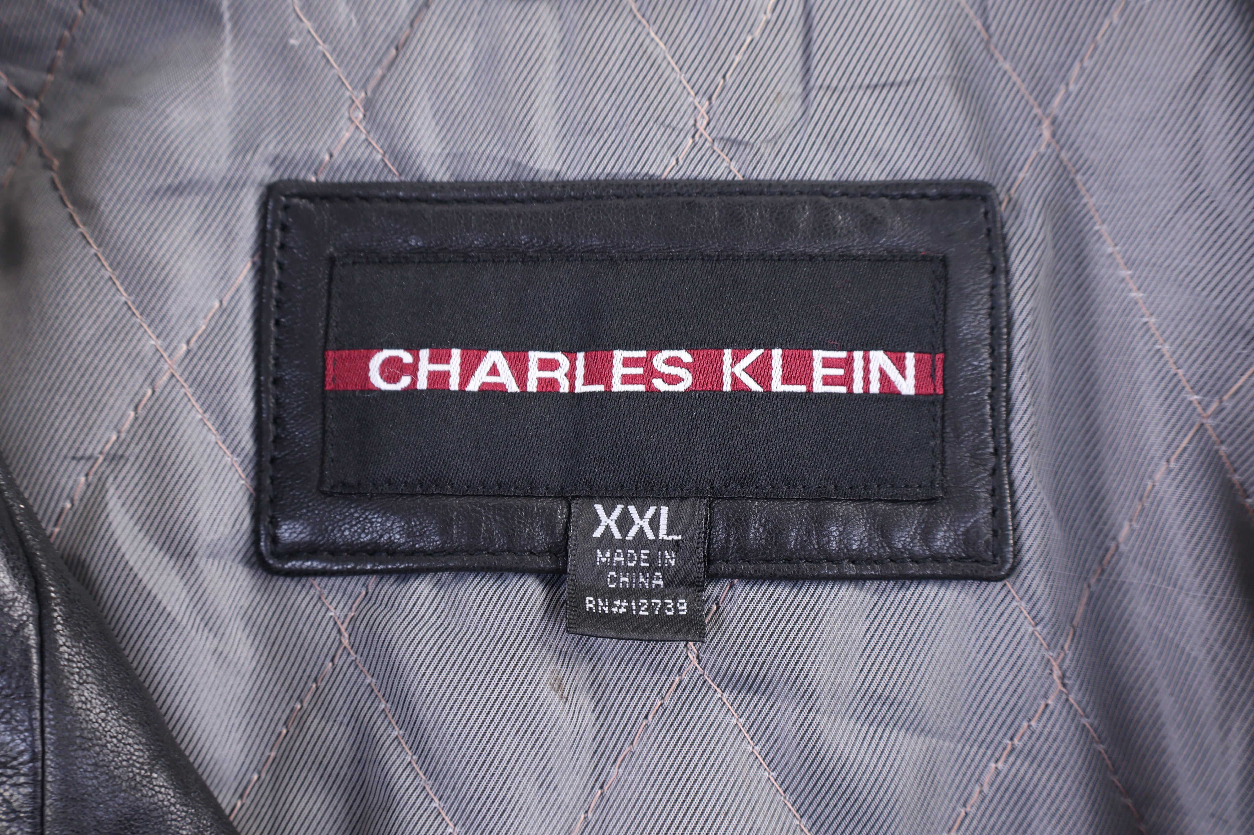 Charles Klein Full Zip Leather Jacket