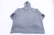 Vintage Nike Embroidered Logo Grey Fleece Pullover Hoodie
