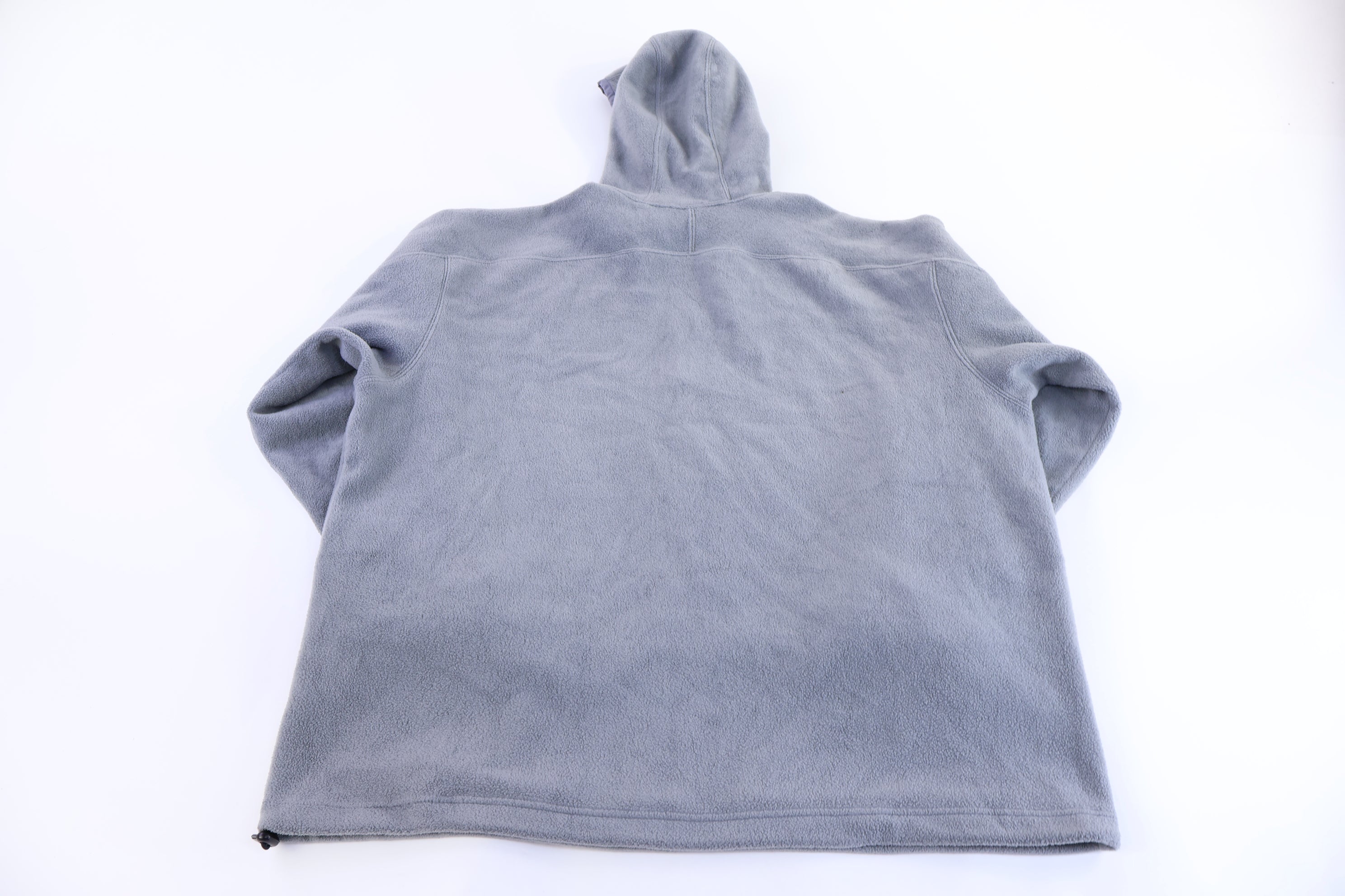 Vintage Nike Embroidered Logo Grey Fleece Pullover Hoodie