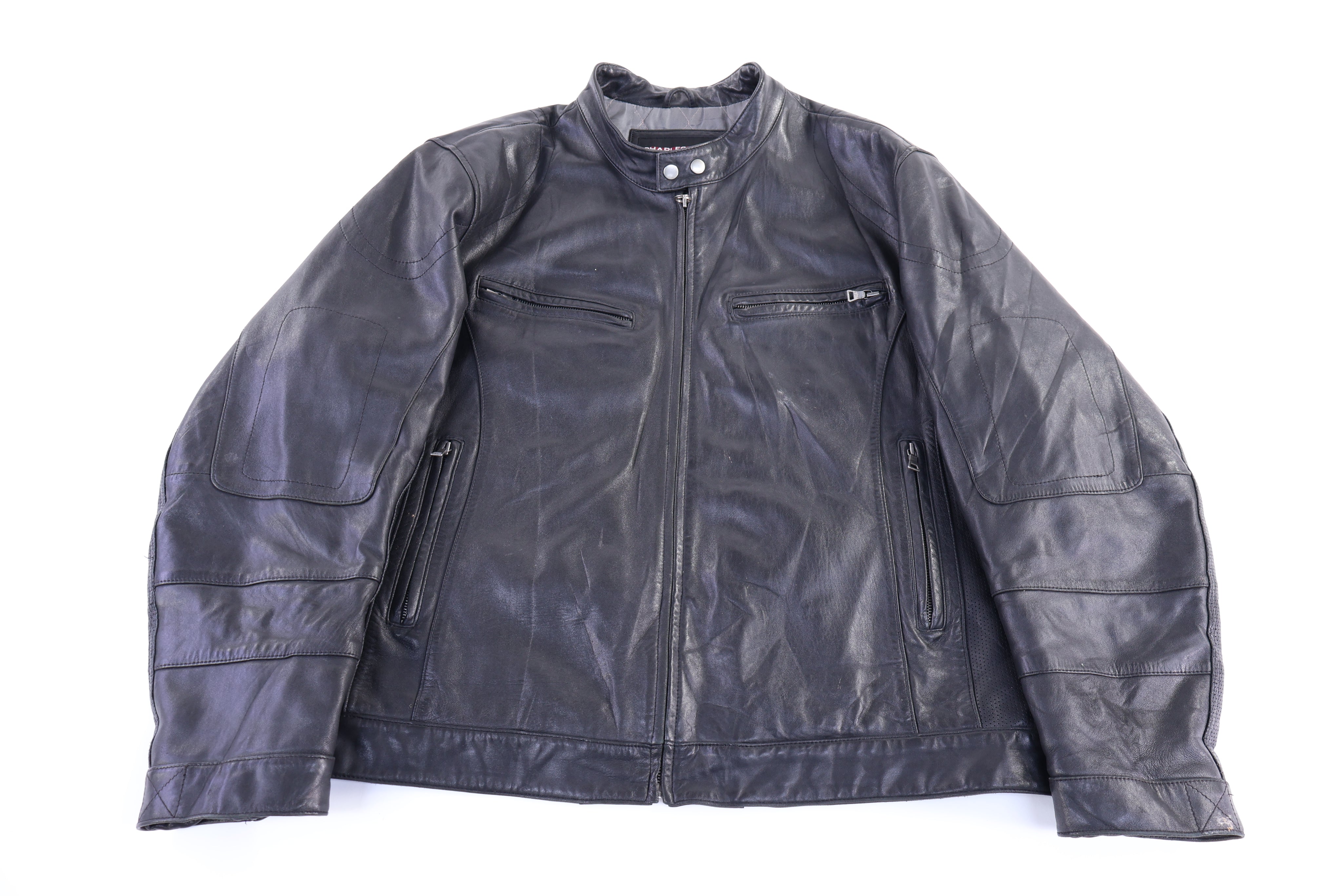 Charles Klein Full Zip Leather Jacket