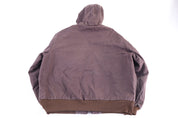 Carhartt Logo Patch Brown Full Zip Jacket