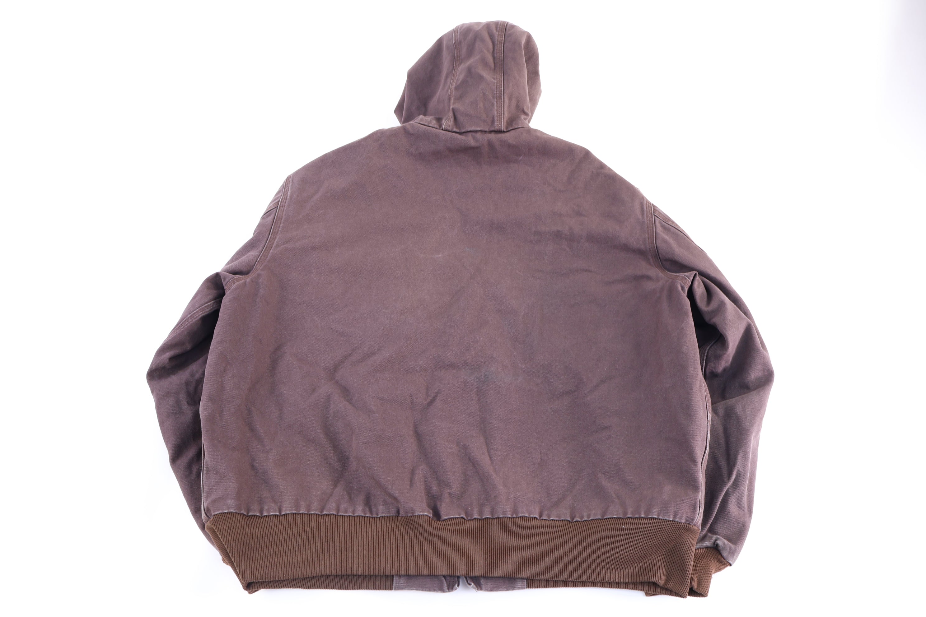 Carhartt Logo Patch Brown Full Zip Jacket