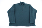 Patagonia Logo Patch Green Quarter Zip Pullover