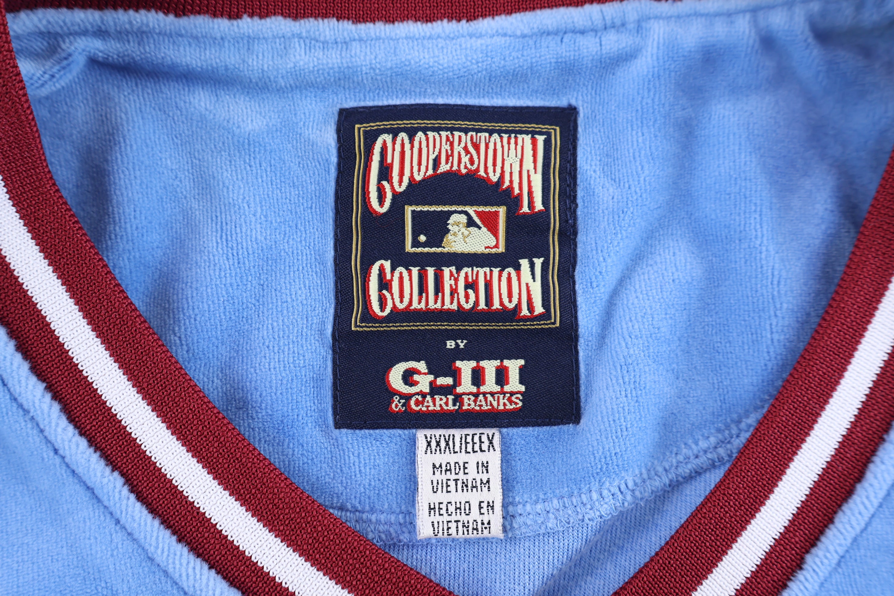 Vintage Cooperstown Collection Philadelphia Phillies Velour Jersey
