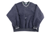 90's Nike Embroidered Logo Black Pullover Windbreaker