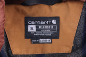 Carhartt Logo Patch Tan Blanket Lined Detroit Jacket