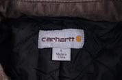 Carhartt Logo Patch Brown Full Zip Jacket