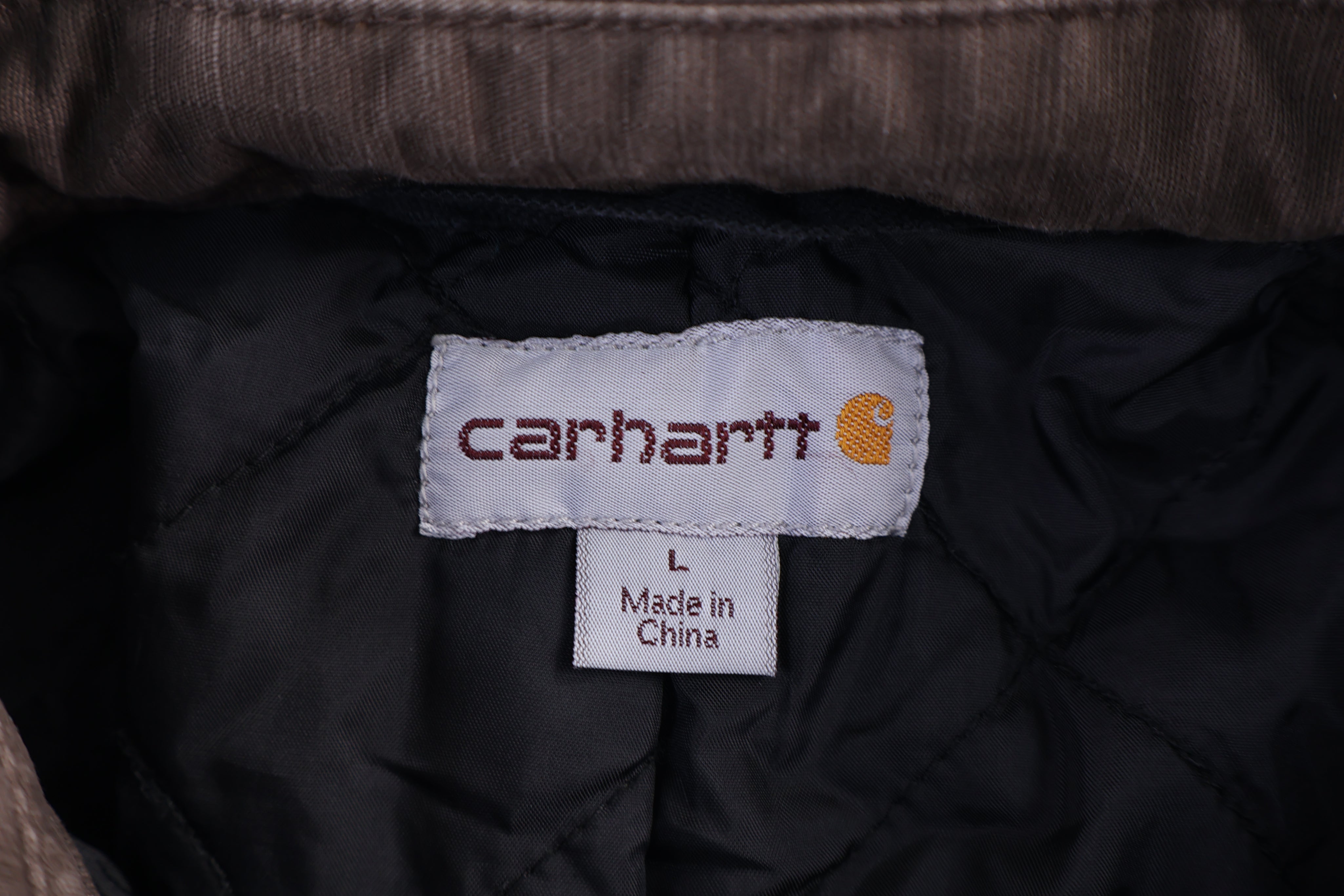 Carhartt Logo Patch Brown Full Zip Jacket