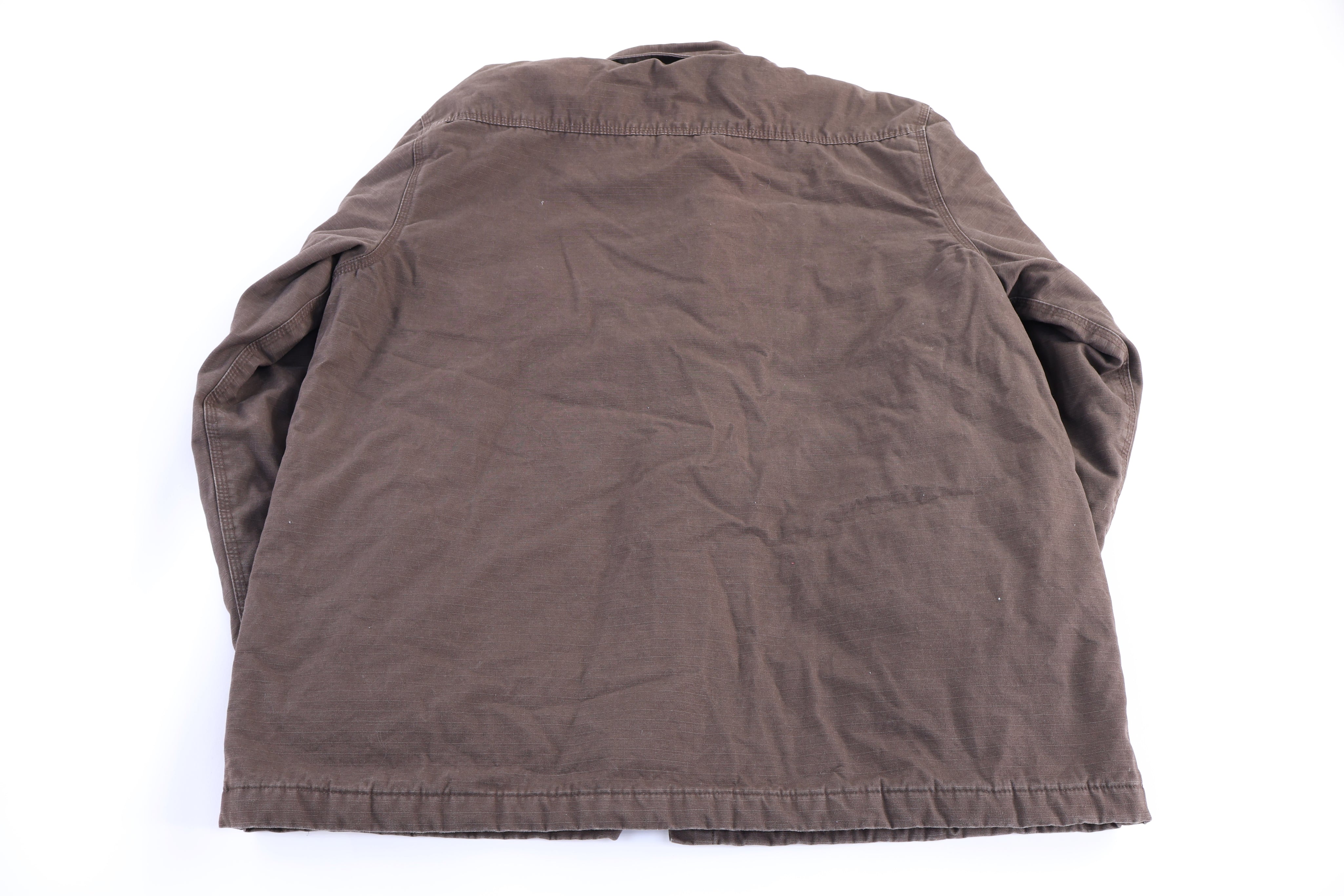 Carhartt Logo Patch Brown Full Zip Jacket
