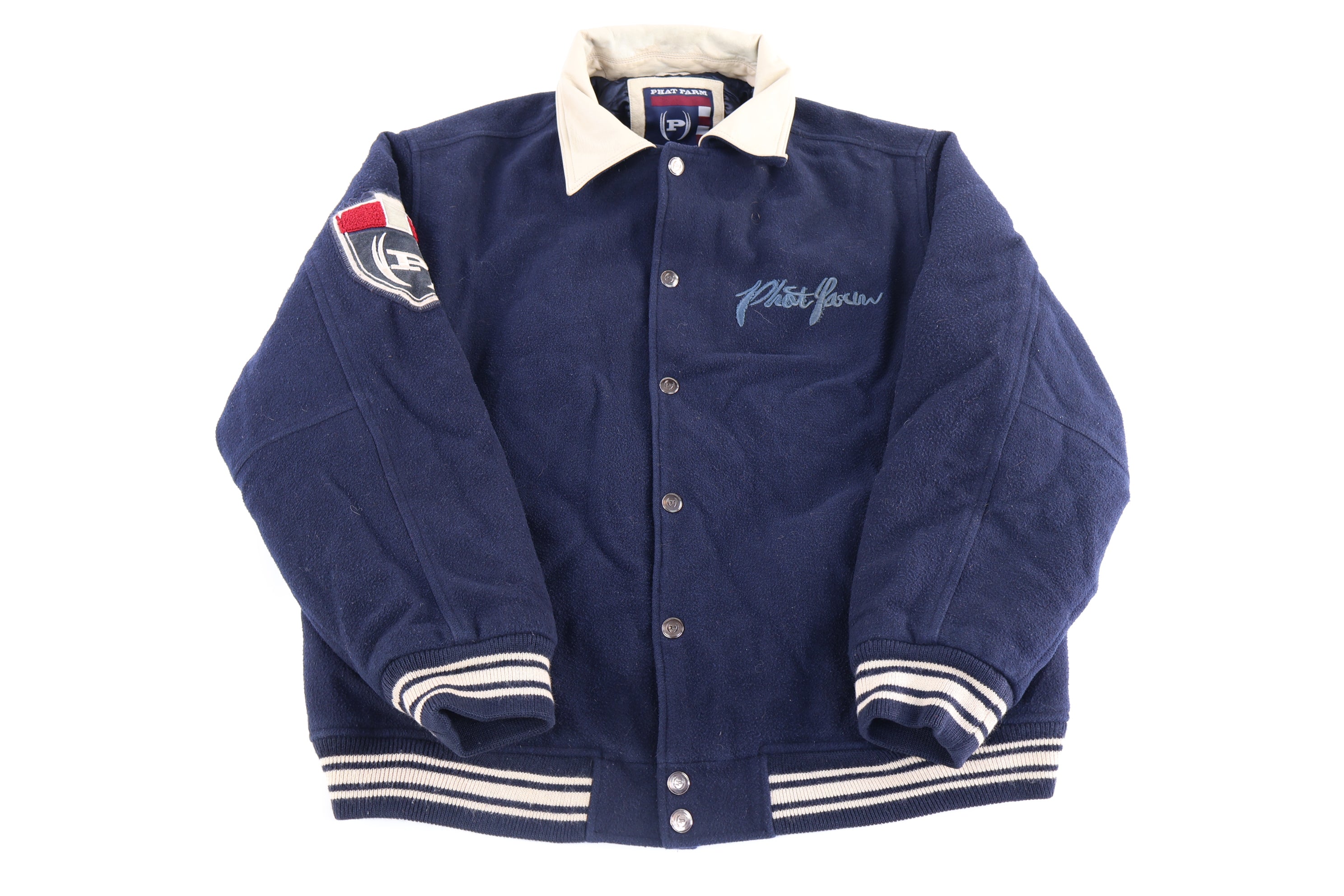 Vintage Phat Farm Full Snap Bomber Jacket
