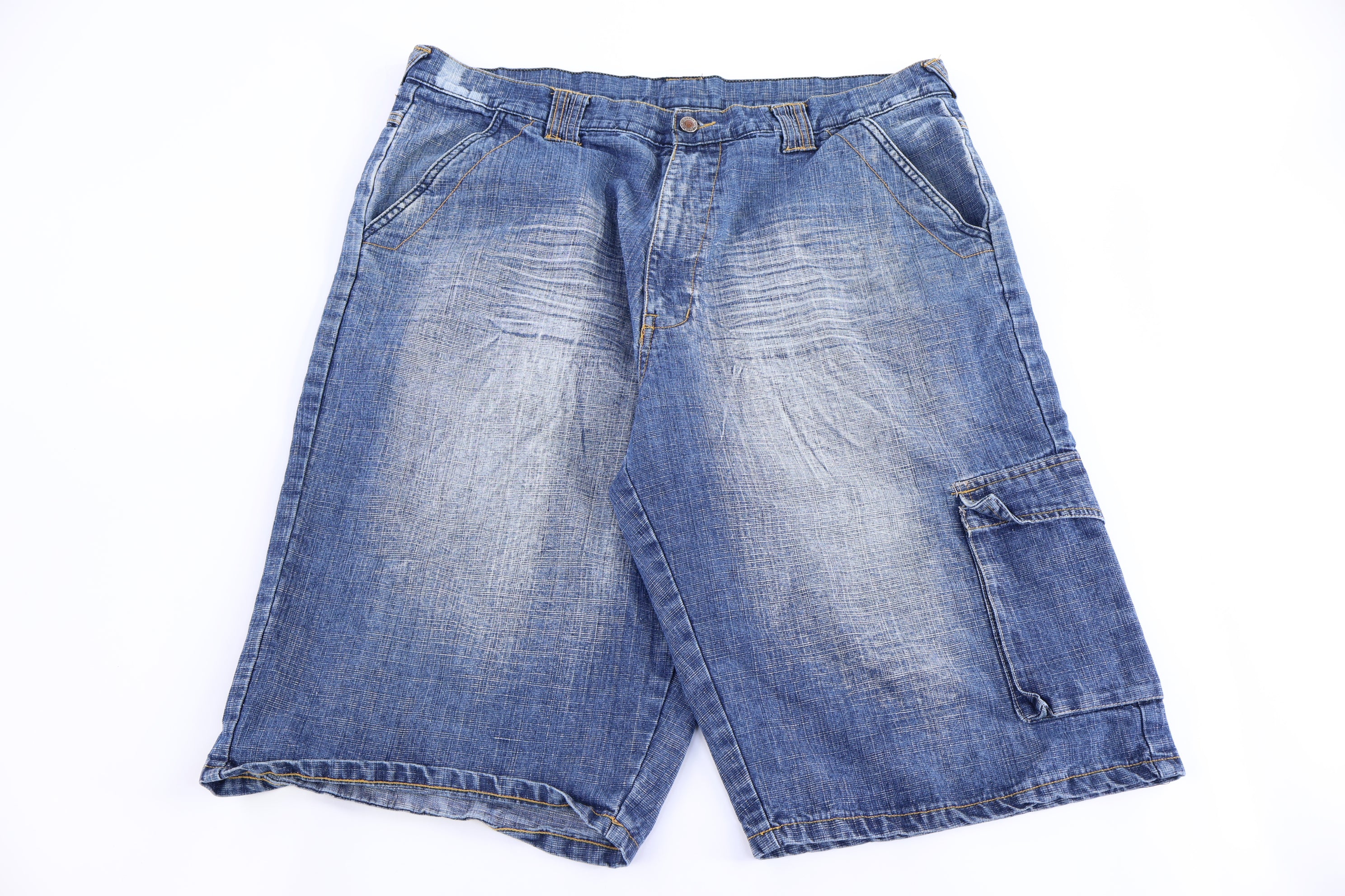 Y2K Kani Gold Medium Wash Denim Shorts