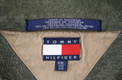 Vintage Tommy Hilfiger Embroidered Logo Green Pullover Sweater