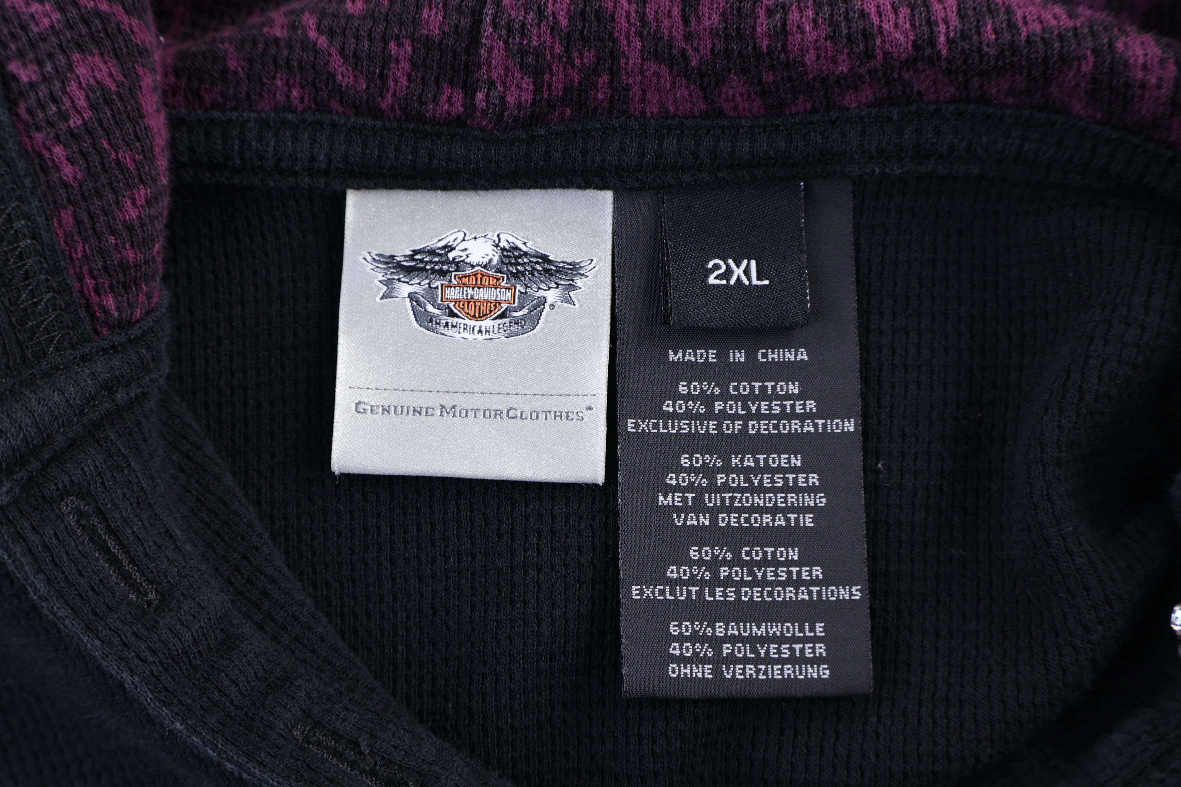 Women's Harley Davidson Motorcycles Henley LS T-shirt