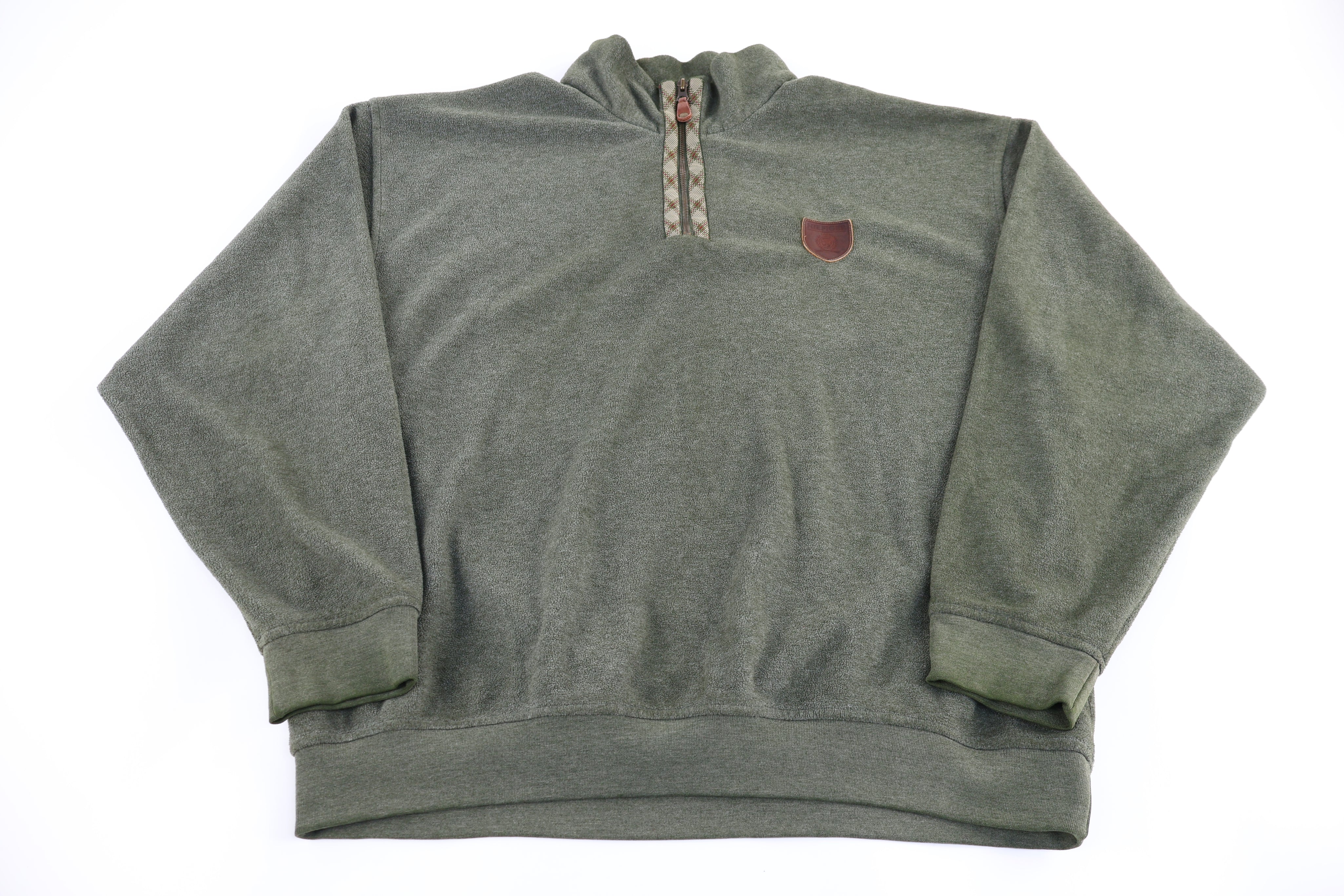 Vintage Tommy Hilfiger Embroidered Logo Green Pullover Sweater