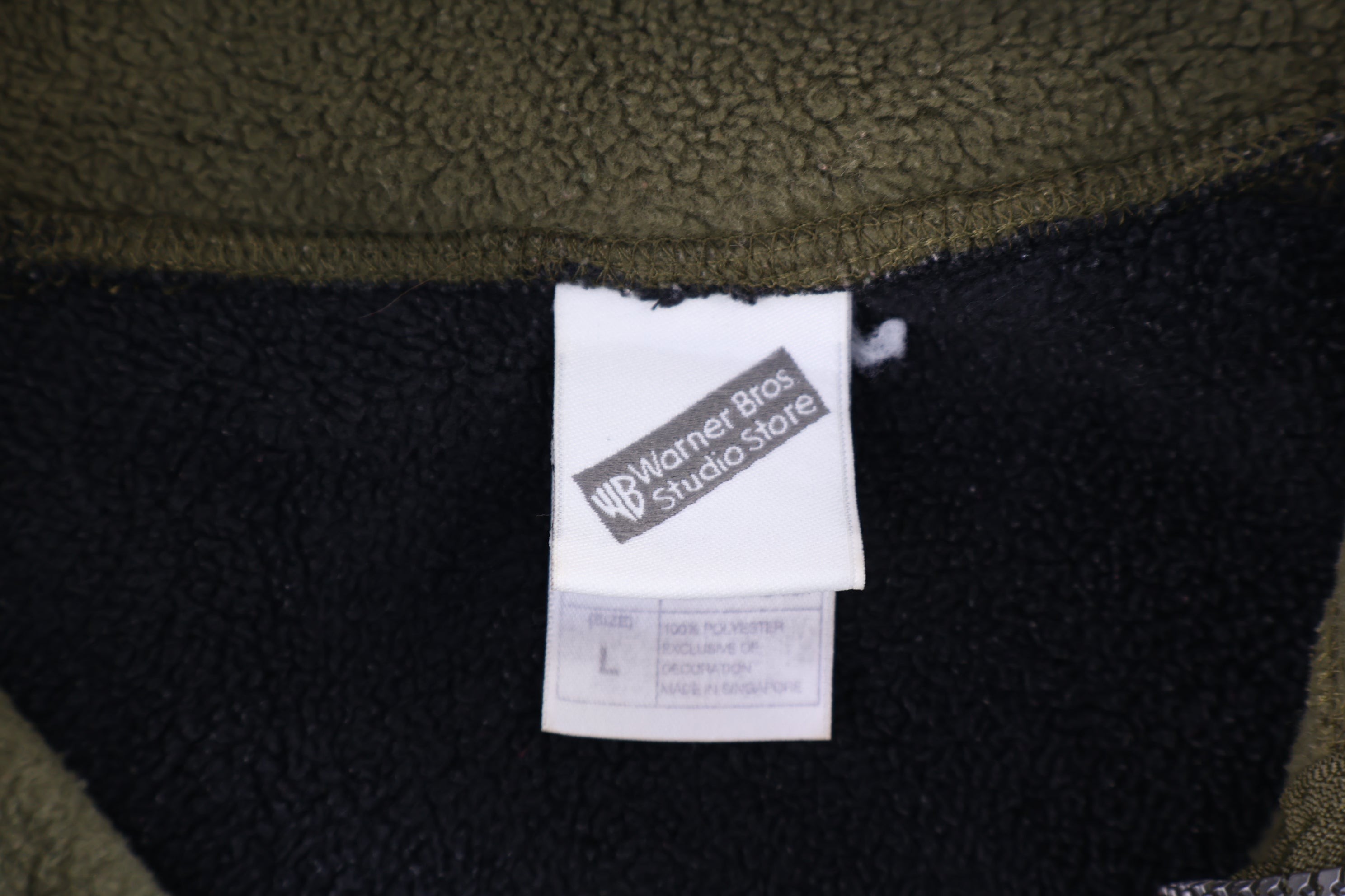 Vintage Scooby Doo Green Quarter Zip Fleece Pullover