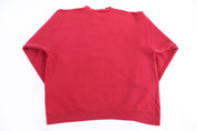 90's Nike Embroidered Logo Red Sweatshirt