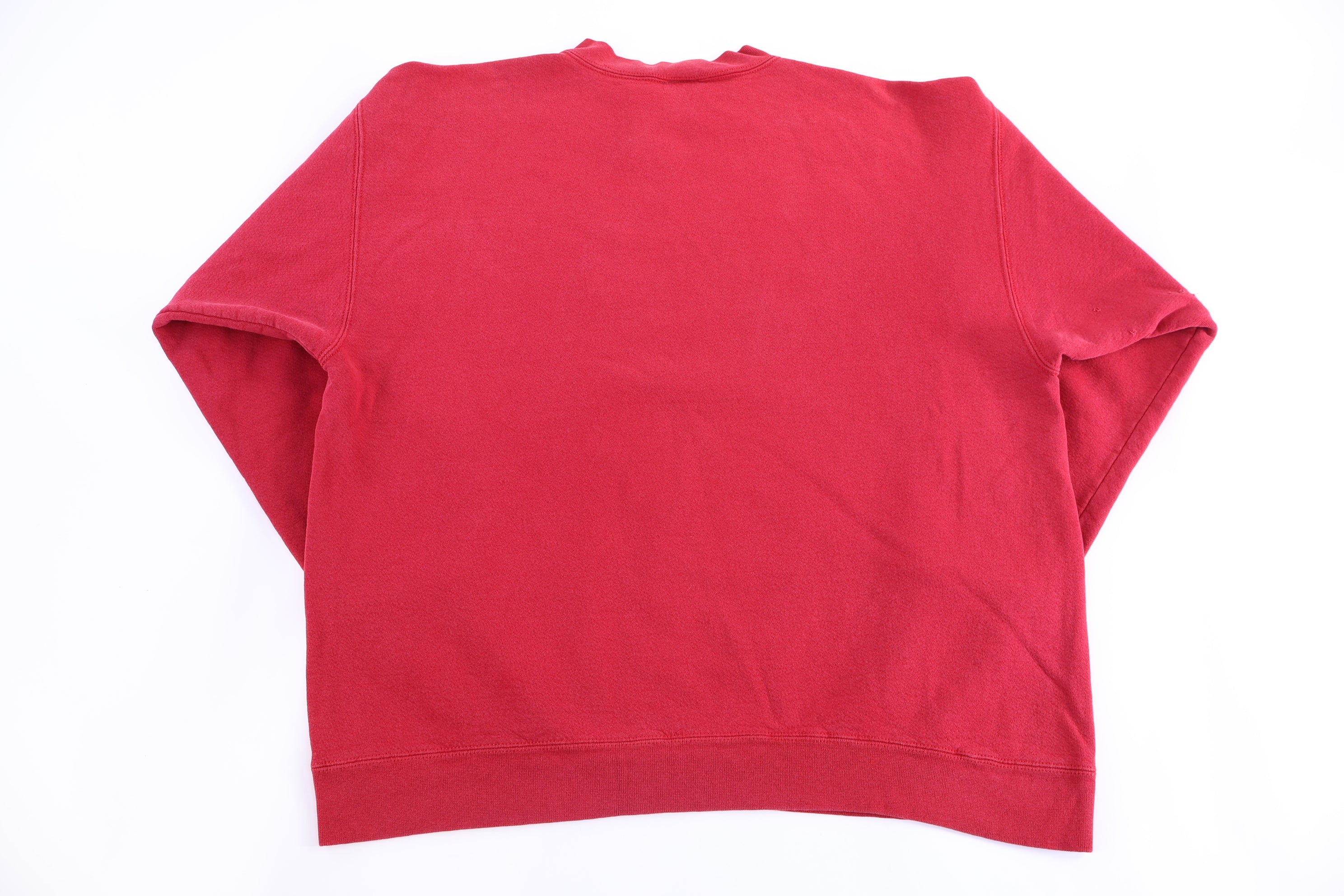 90's Nike Embroidered Logo Red Sweatshirt