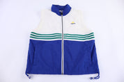 90's Adidas Embroidered Logo Multicolor Full Zip Vest