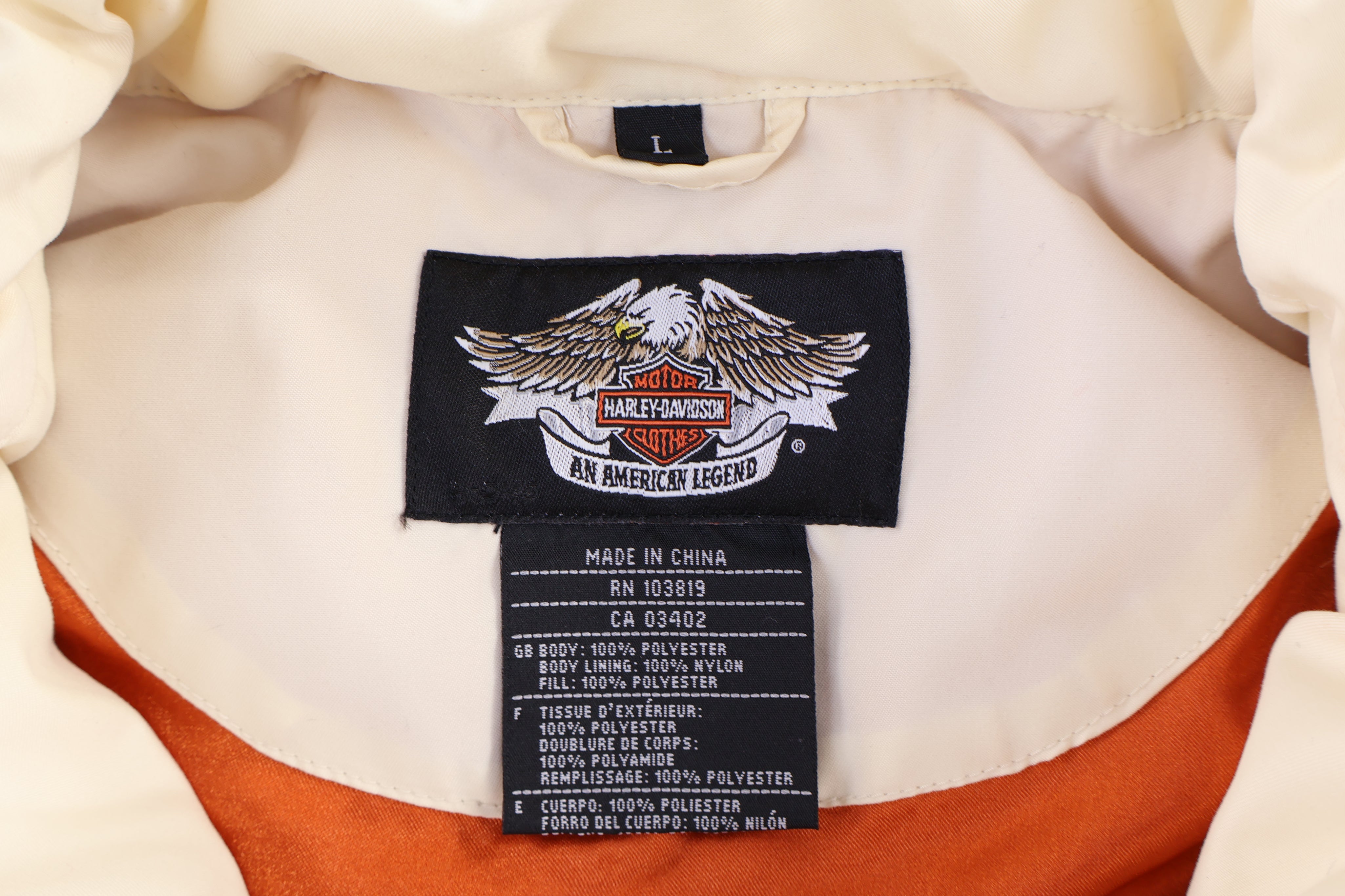 Harley Davidson Motorcycles Full Zip Vest