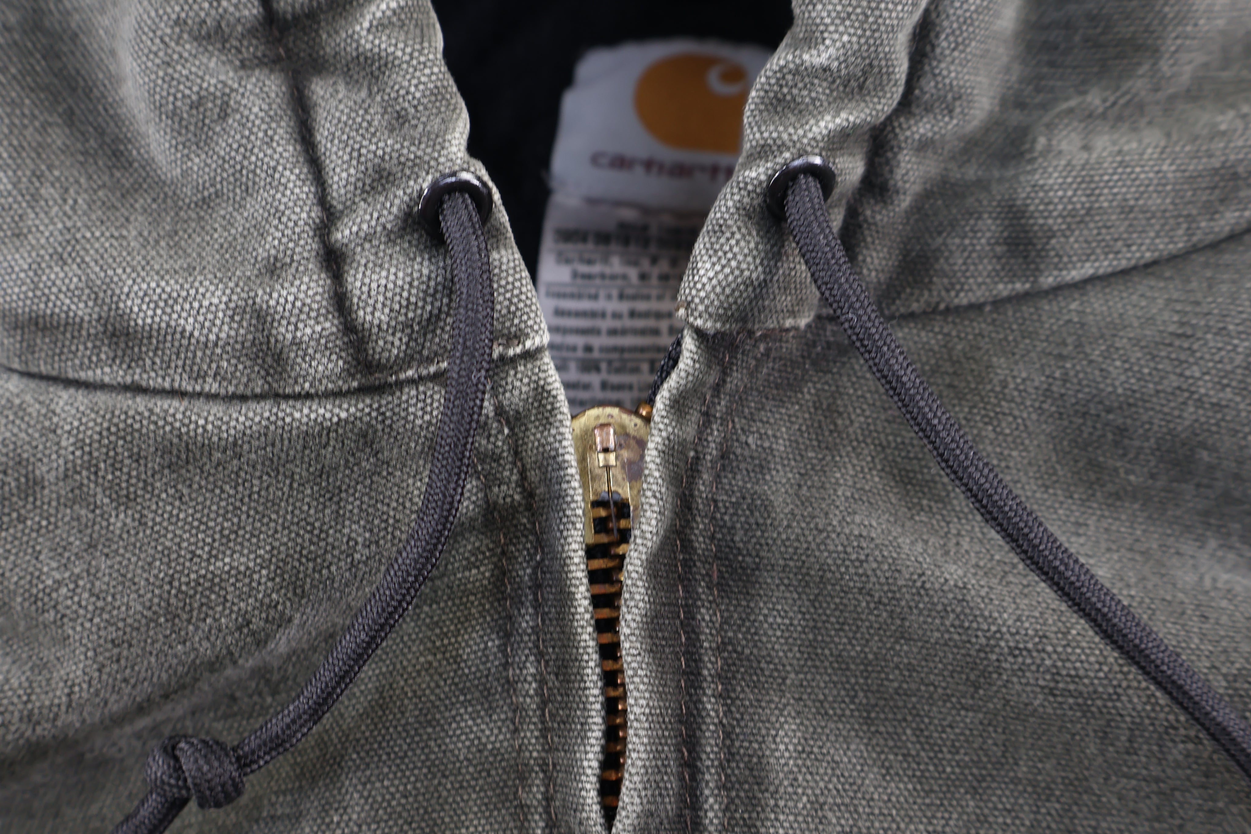 Carhartt Logo Patch Green Full Zip Jacket