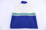 90's Adidas Embroidered Logo Multicolor Full Zip Vest