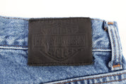 Harley Davidson Motorcycles Light Wash Denim Jeans