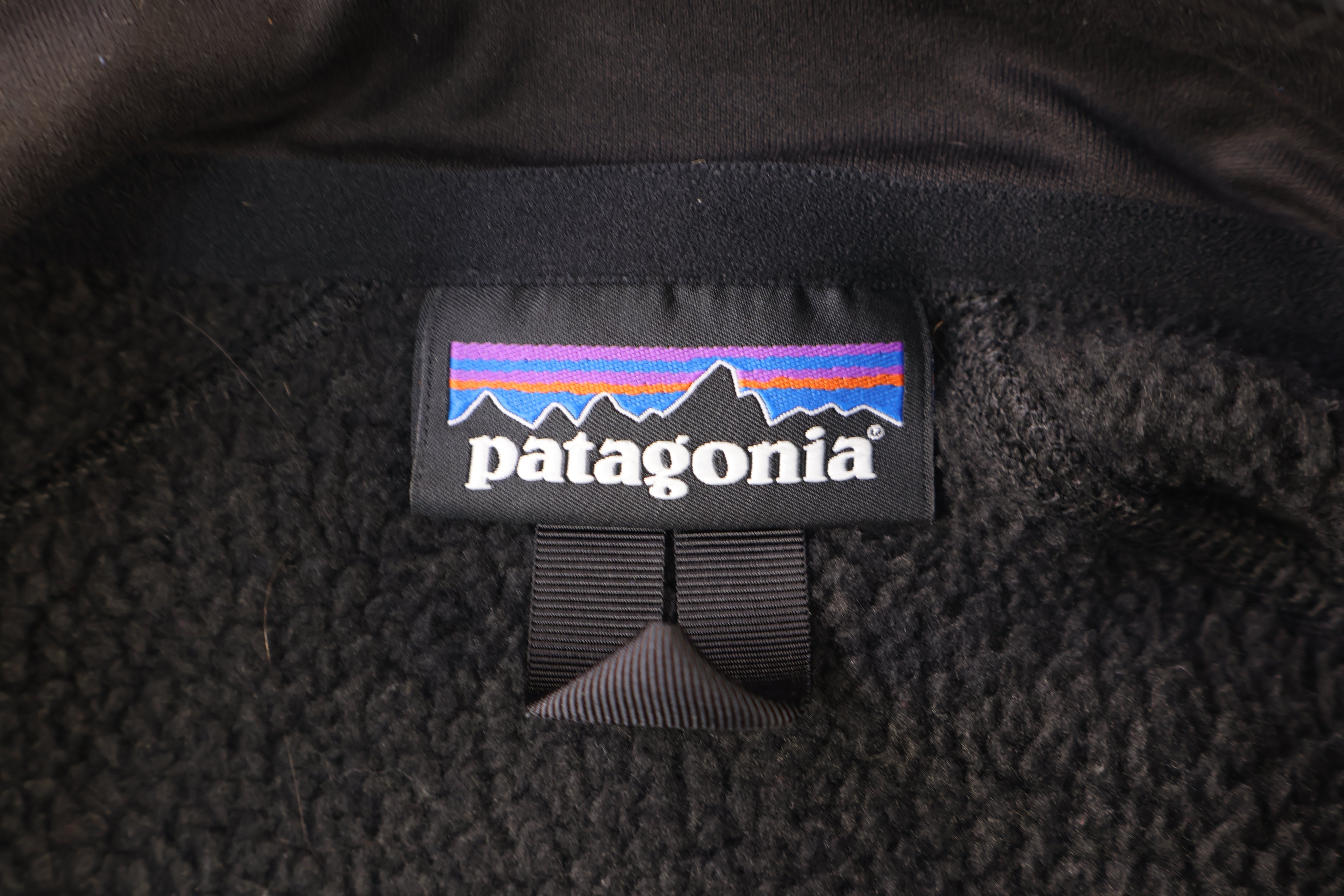 Patagonia Logo Patch Black Full Zip Jacket