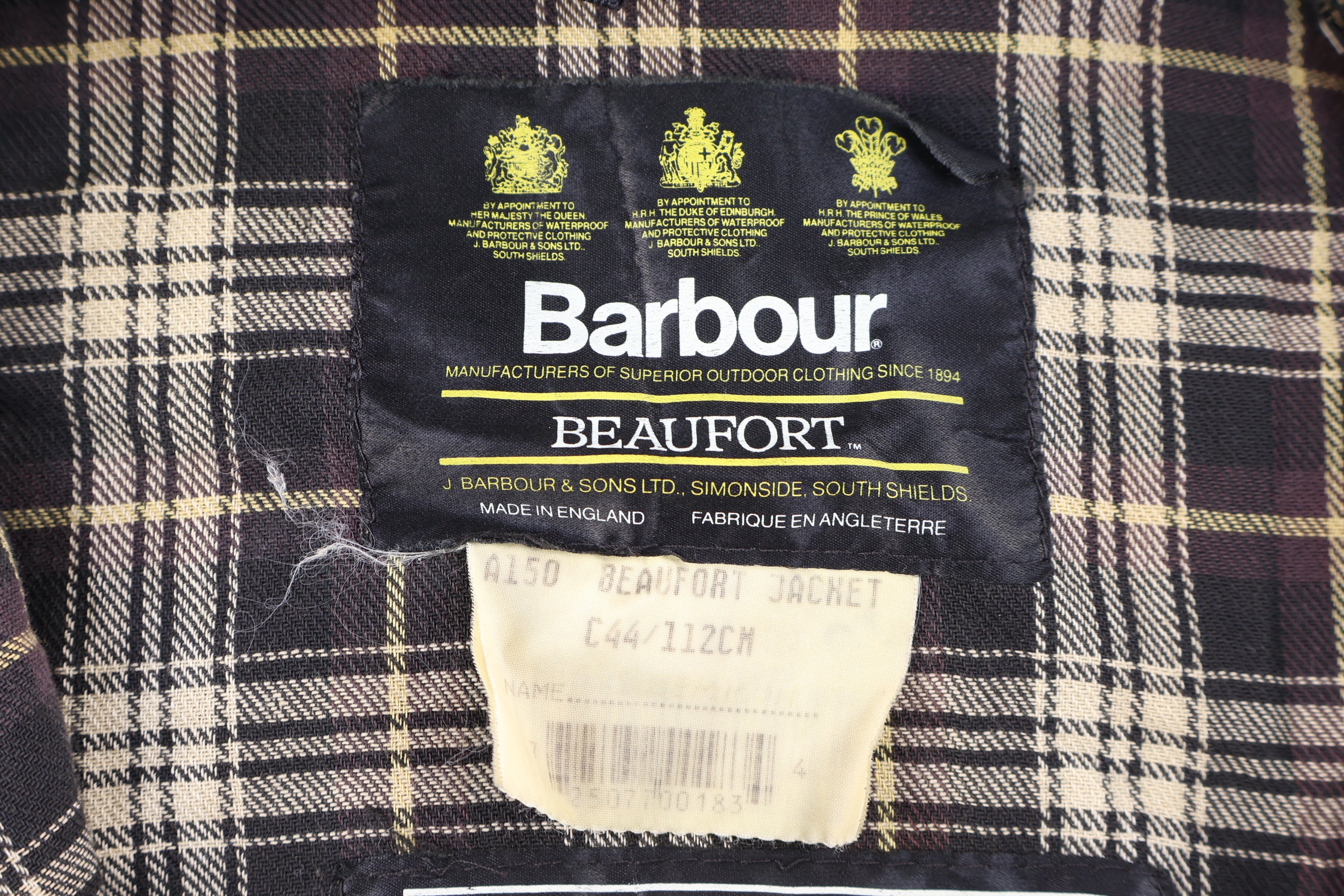 Vintage Barbour Olive Green Waxed Jacket