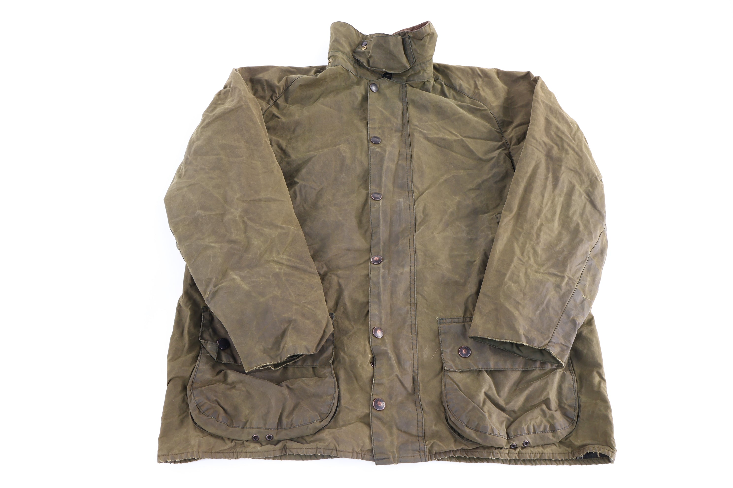 Vintage Barbour Olive Green Waxed Jacket