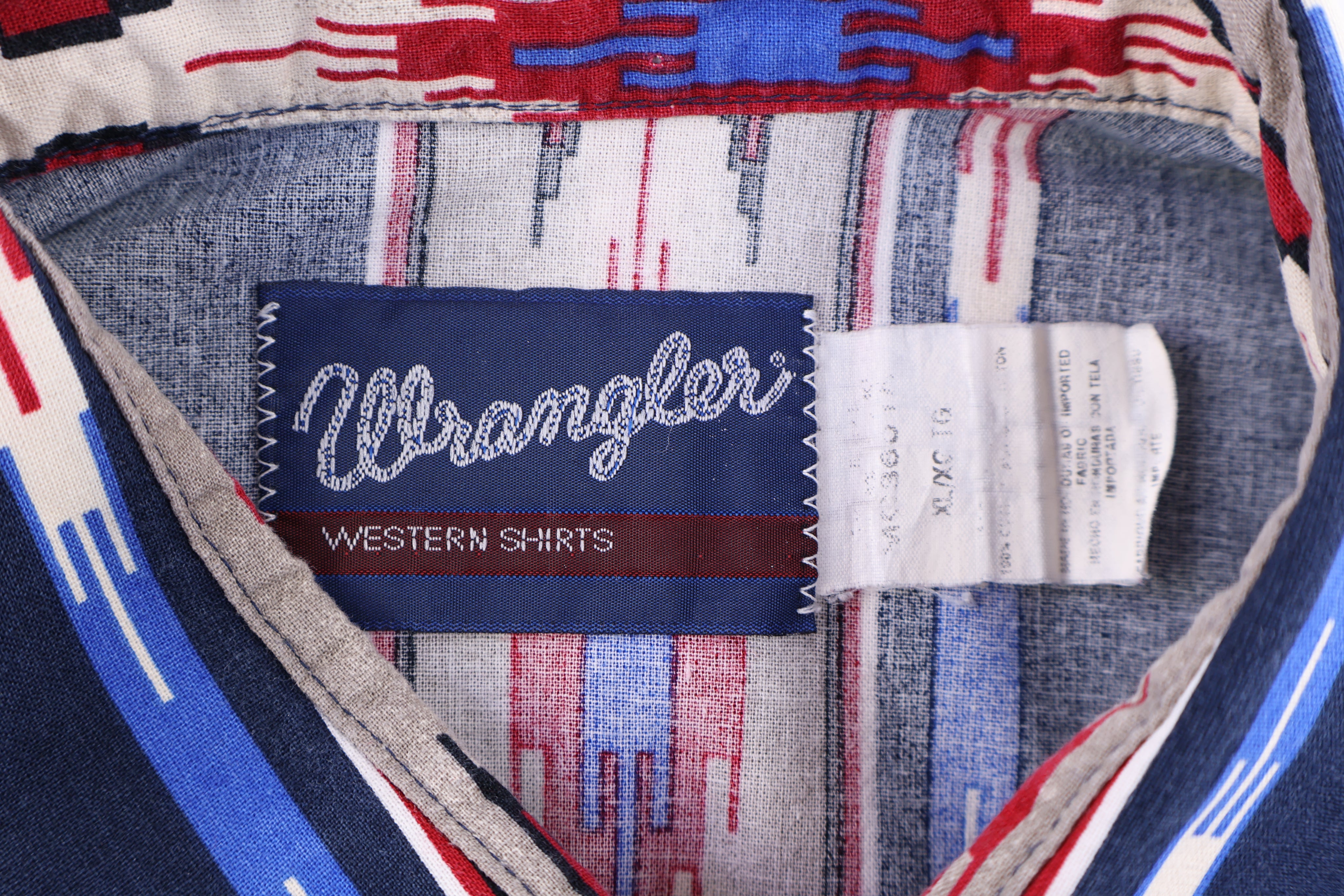 90's Wrangler Aztec Pattern LS Button Down