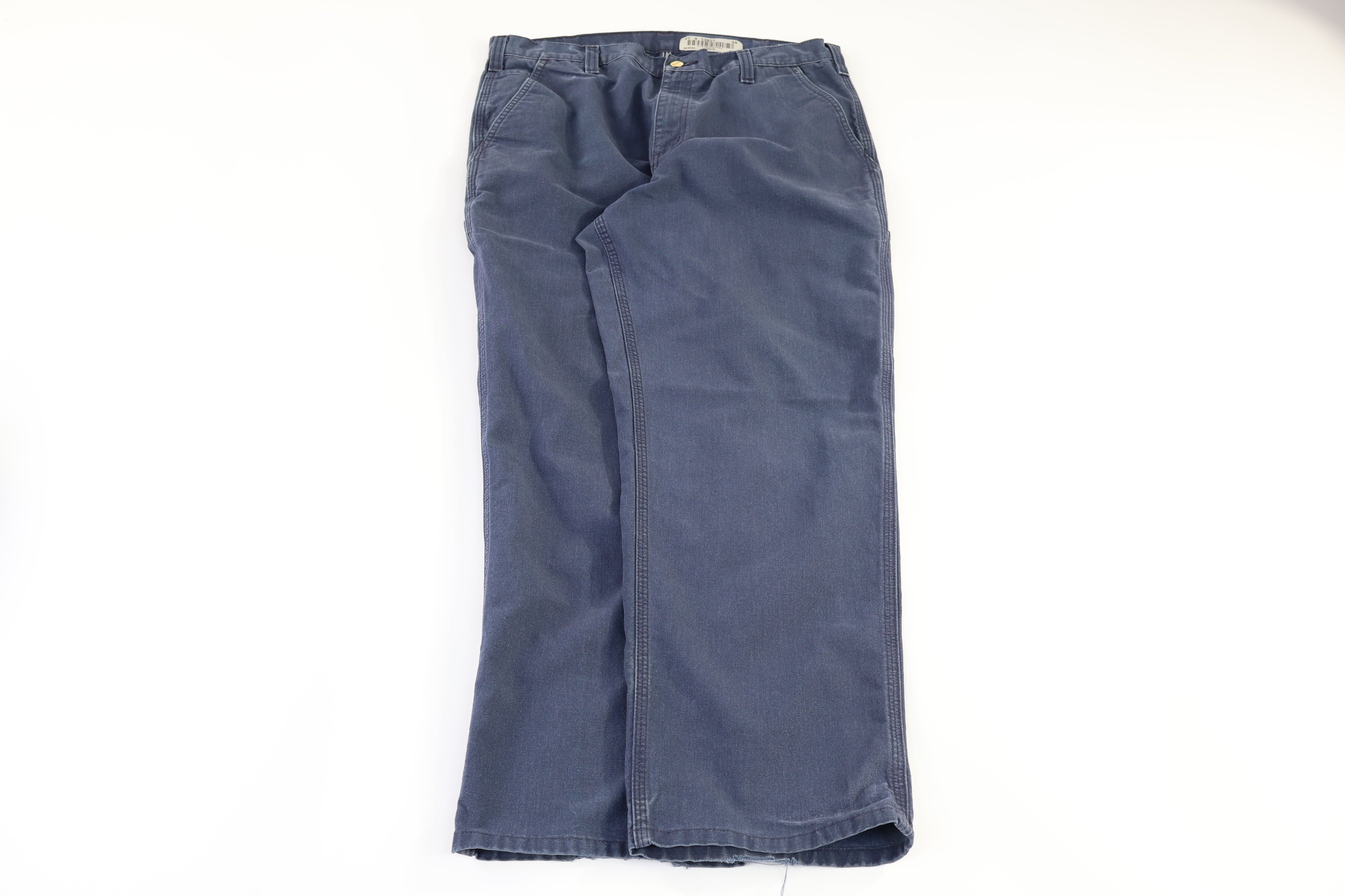 Carhartt Logo Patch Blue Pants