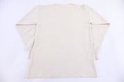 90's Carhartt Embroidered Logo Cream Thermal LS T-shirt