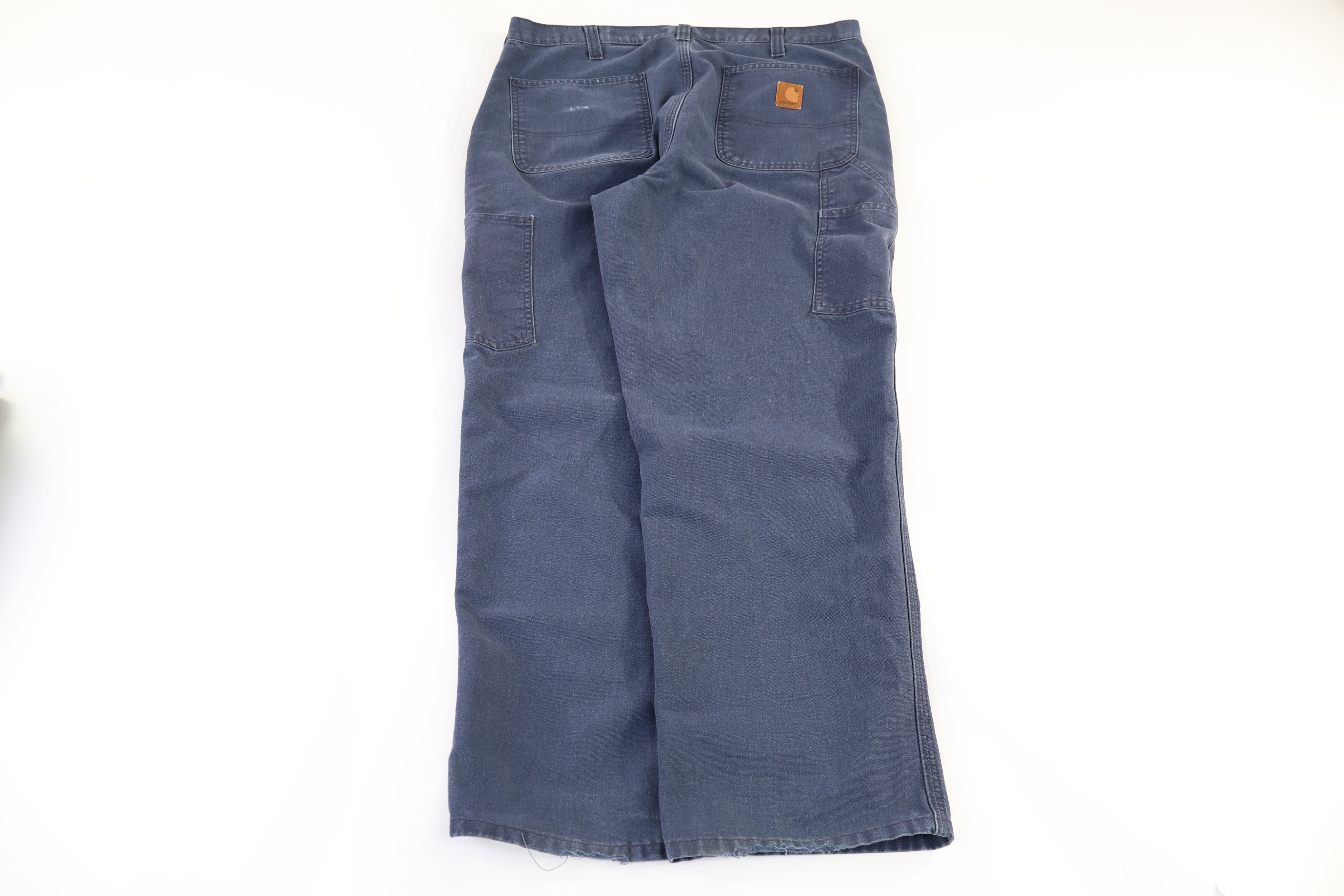 Carhartt Logo Patch Blue Pants
