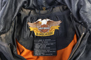 Vintage Harley Davidson Motorcycles Full Zip Biker Jacket