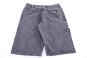 Dickies Logo Patch Grey Denim Shorts