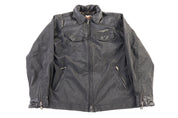 Vintage Harley Davidson Motorcycles Full Zip Biker Jacket