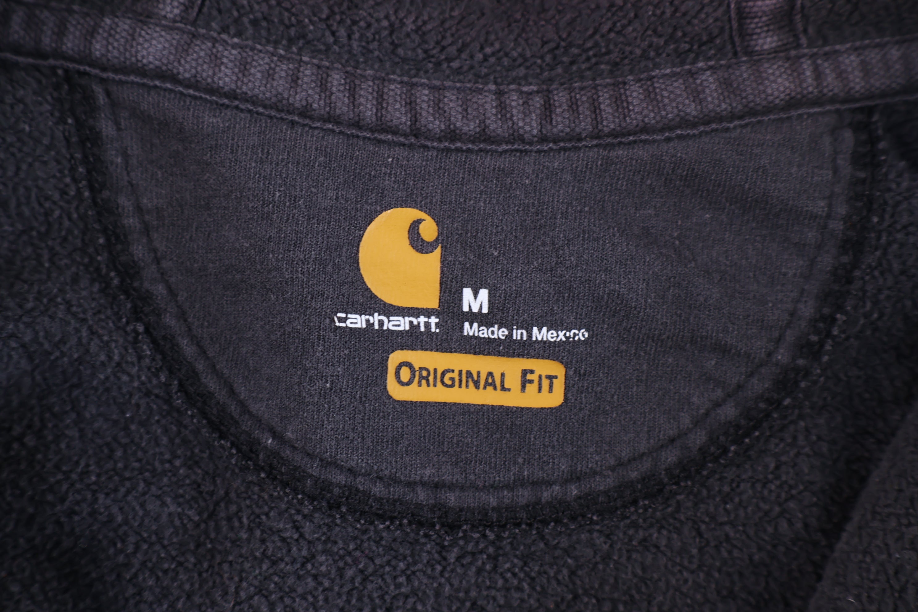 Carhartt Logo Patch Black Full Zip Jacket