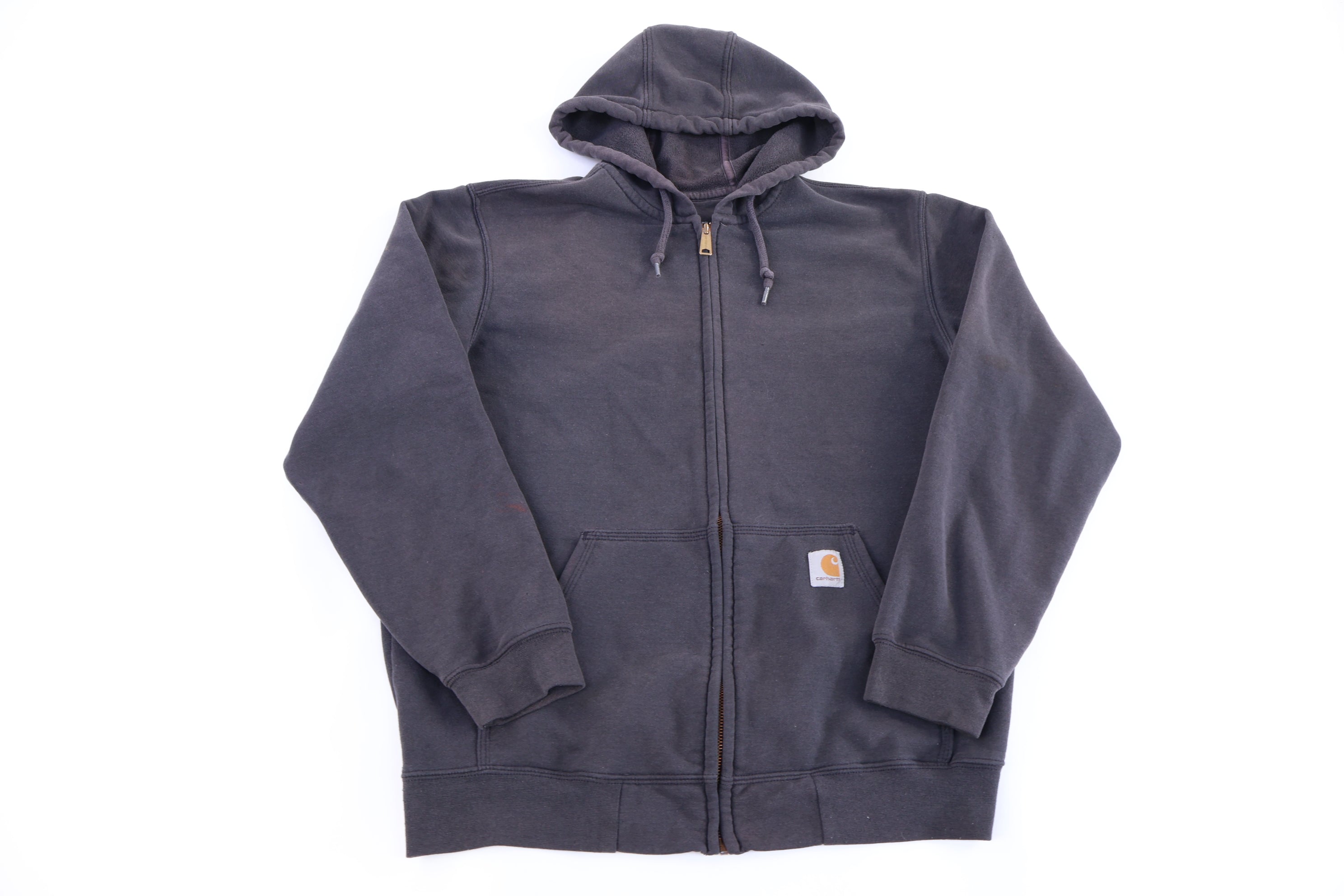 Carhartt Logo Patch Black Full Zip Jacket
