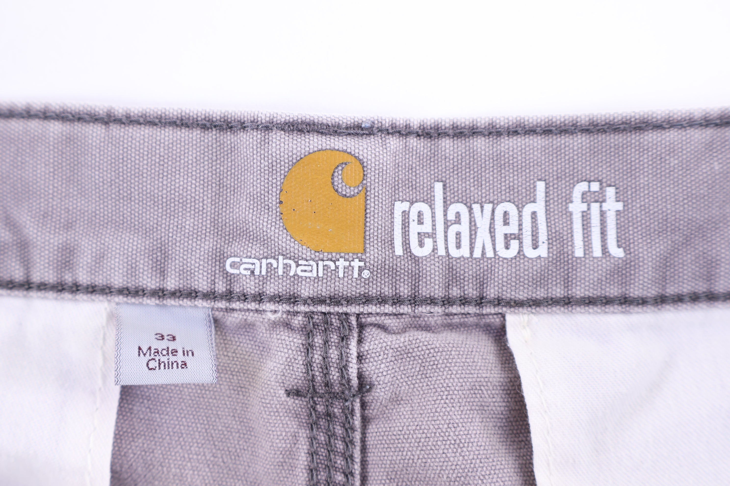 Carhartt Logo Patch Grey Cargo Shorts