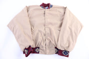 Vintage Aztec Pattern Full Snap Bomber Jacket