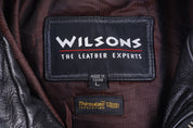 Vintage Wilsons Full Zip Black Leather Jacket
