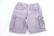 Carhartt Logo Patch Grey Cargo Shorts