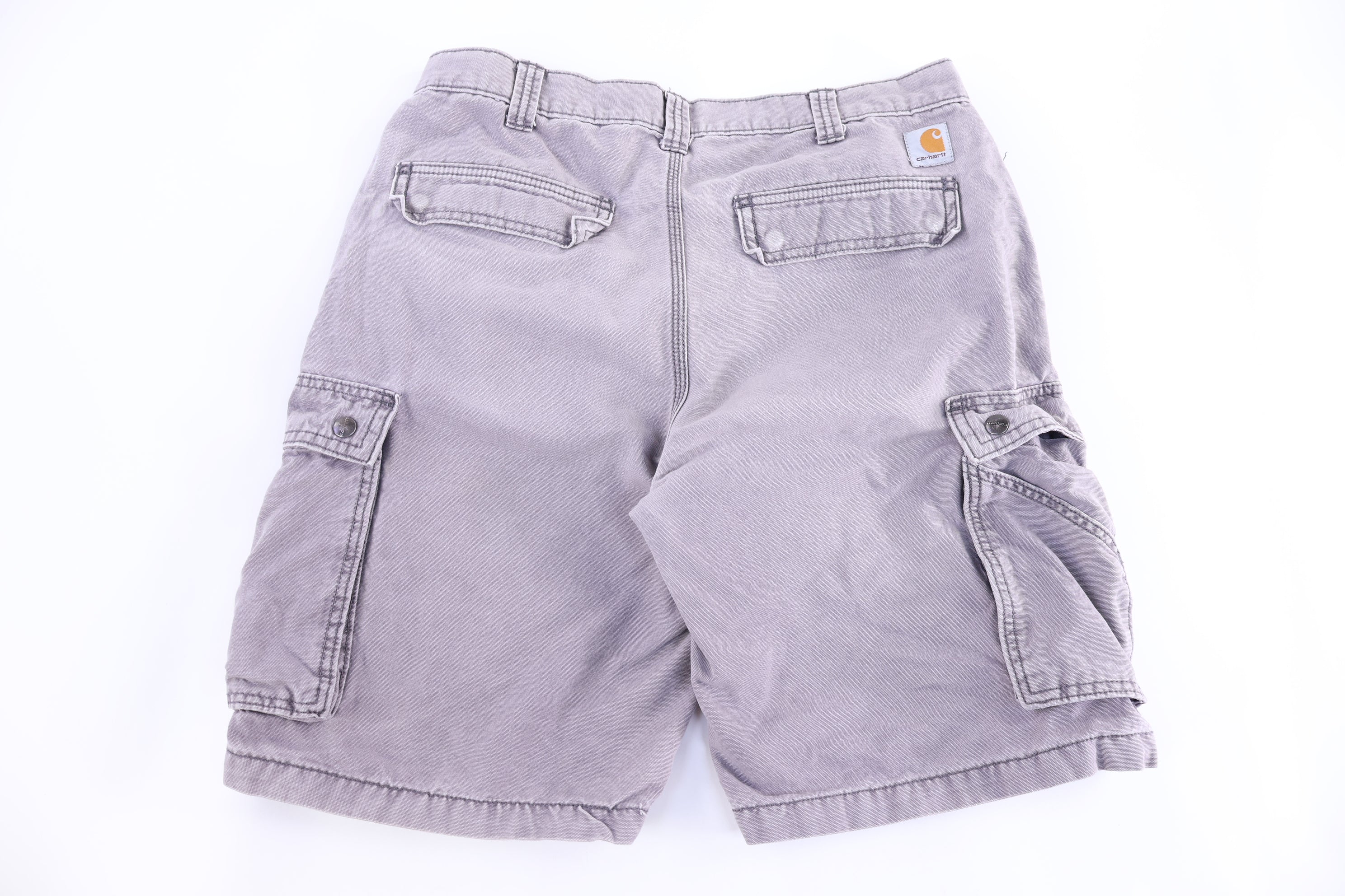 Carhartt Logo Patch Grey Cargo Shorts