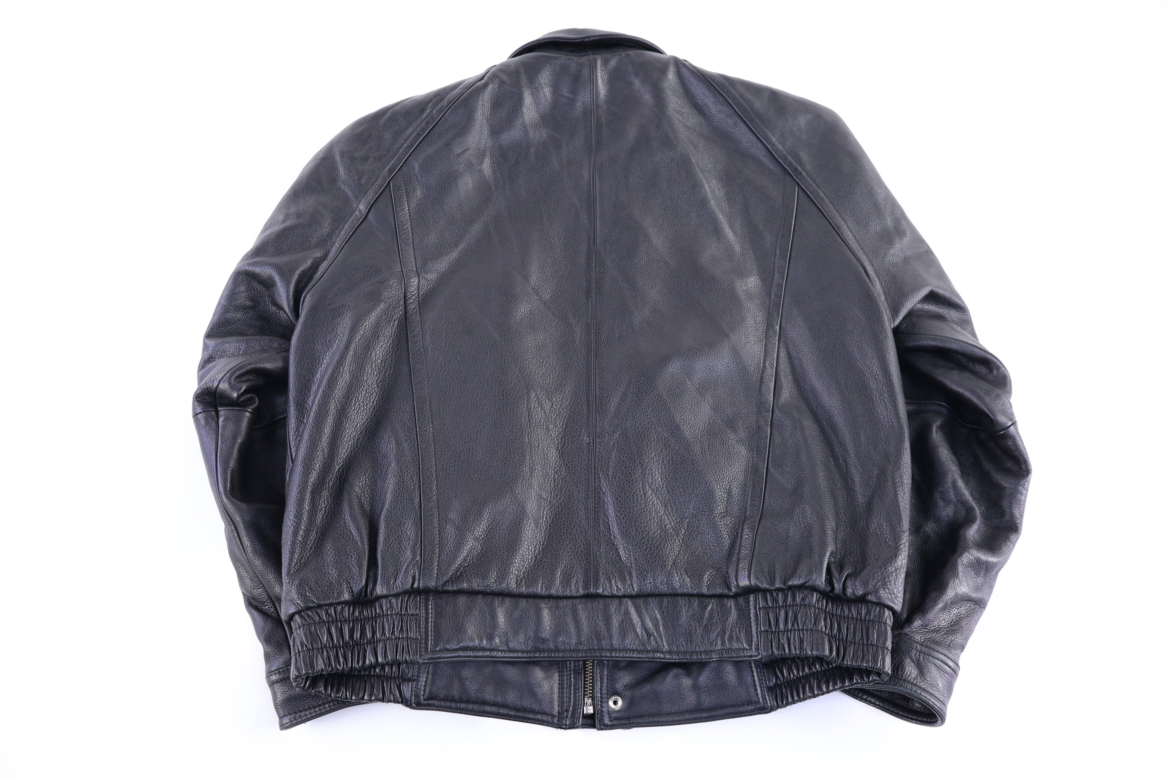 Vintage Wilsons Full Zip Black Leather Jacket