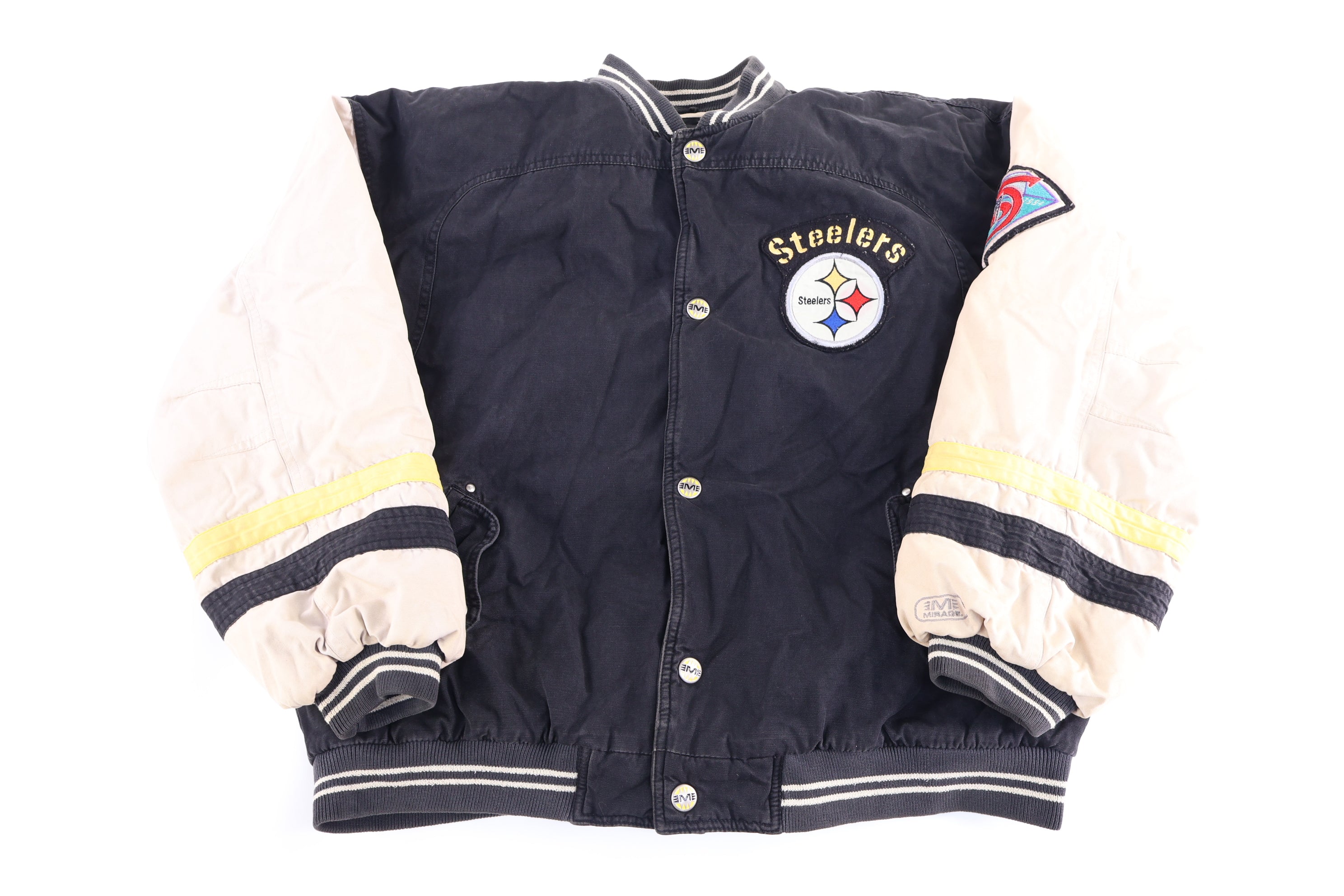 Vintage Mirage Pittsburgh Steelers Football Bomber Jacket