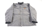 Carhartt Logo Patch Grey Full Zip Jacket