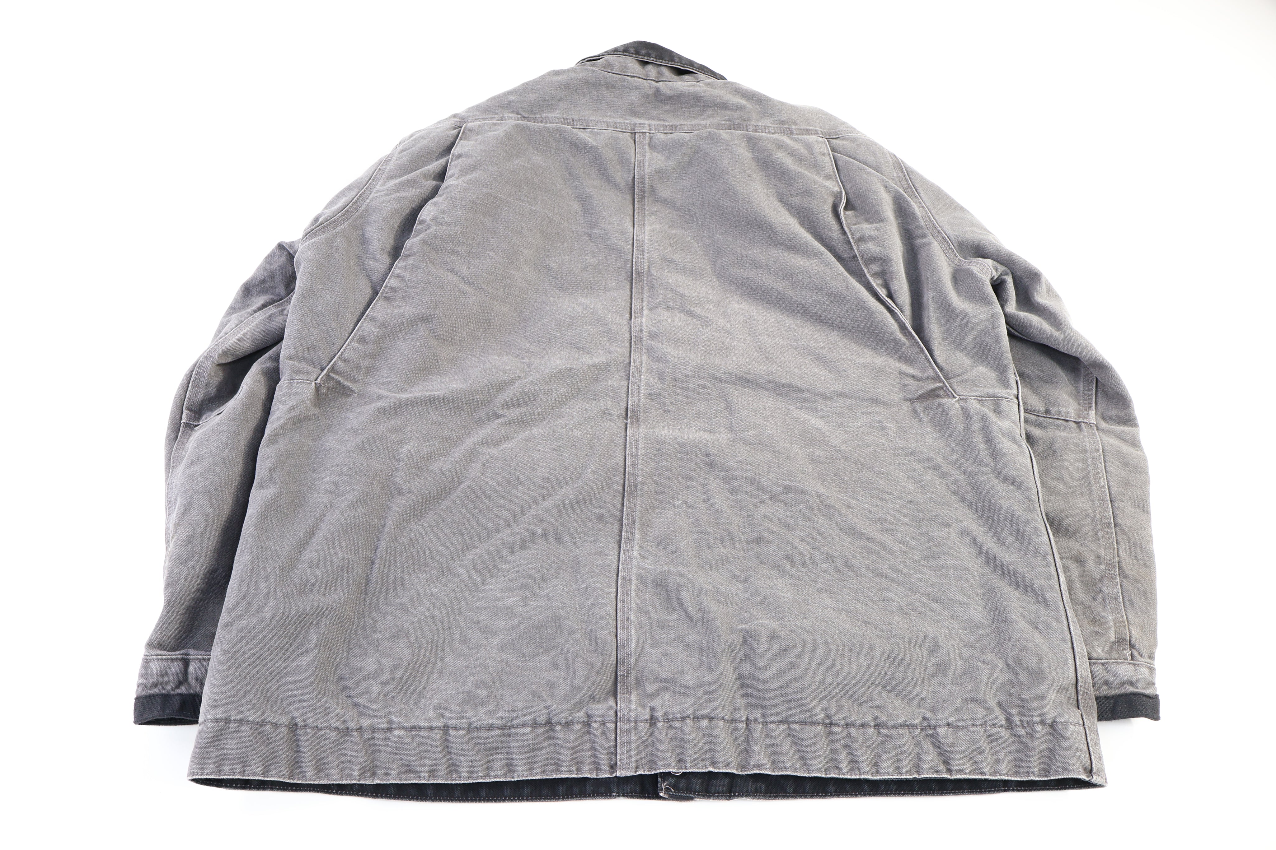 Carhartt Logo Patch Grey Full Zip Jacket