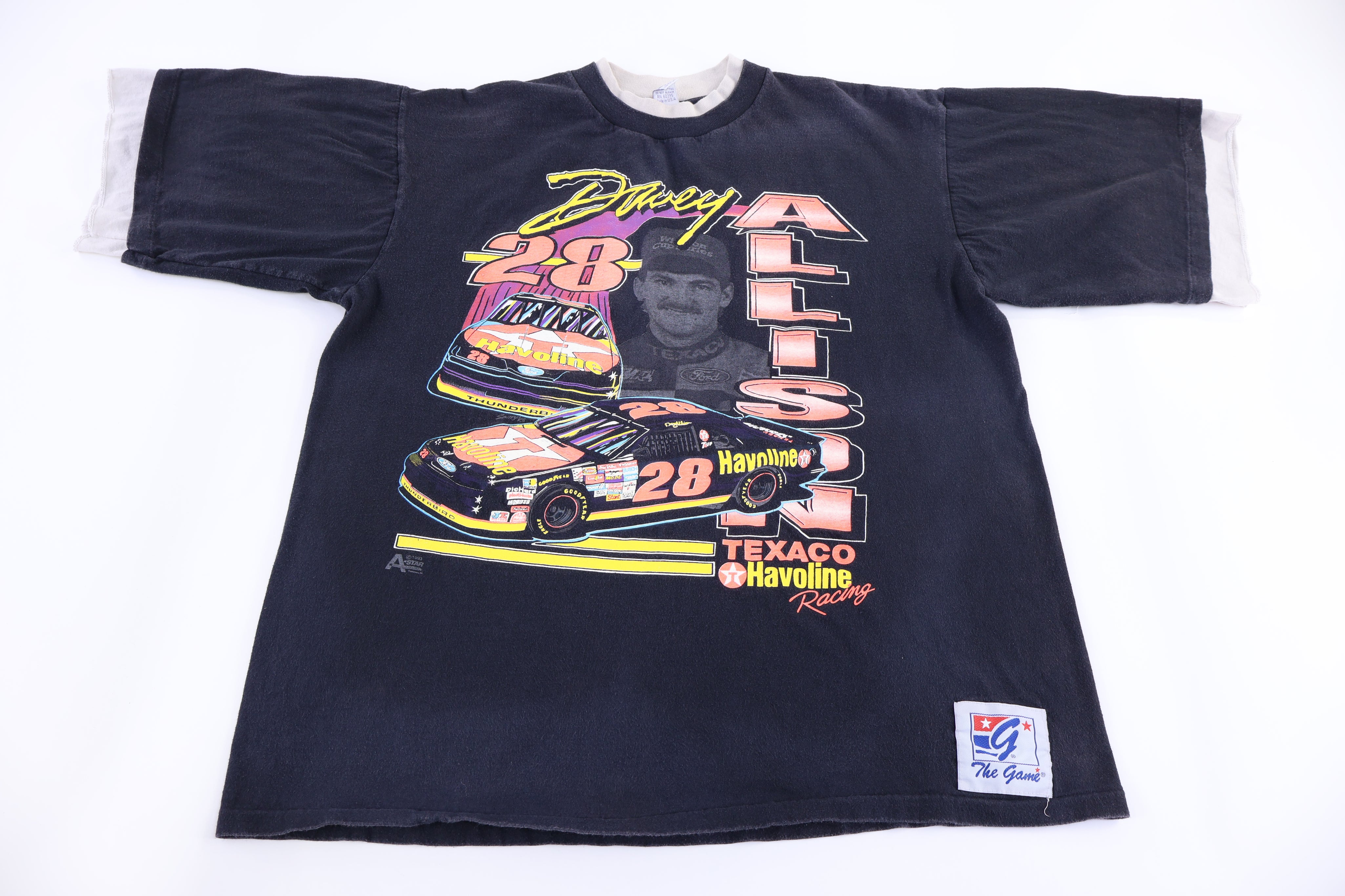 90's Davey Allison Racing Graphic T-shirt