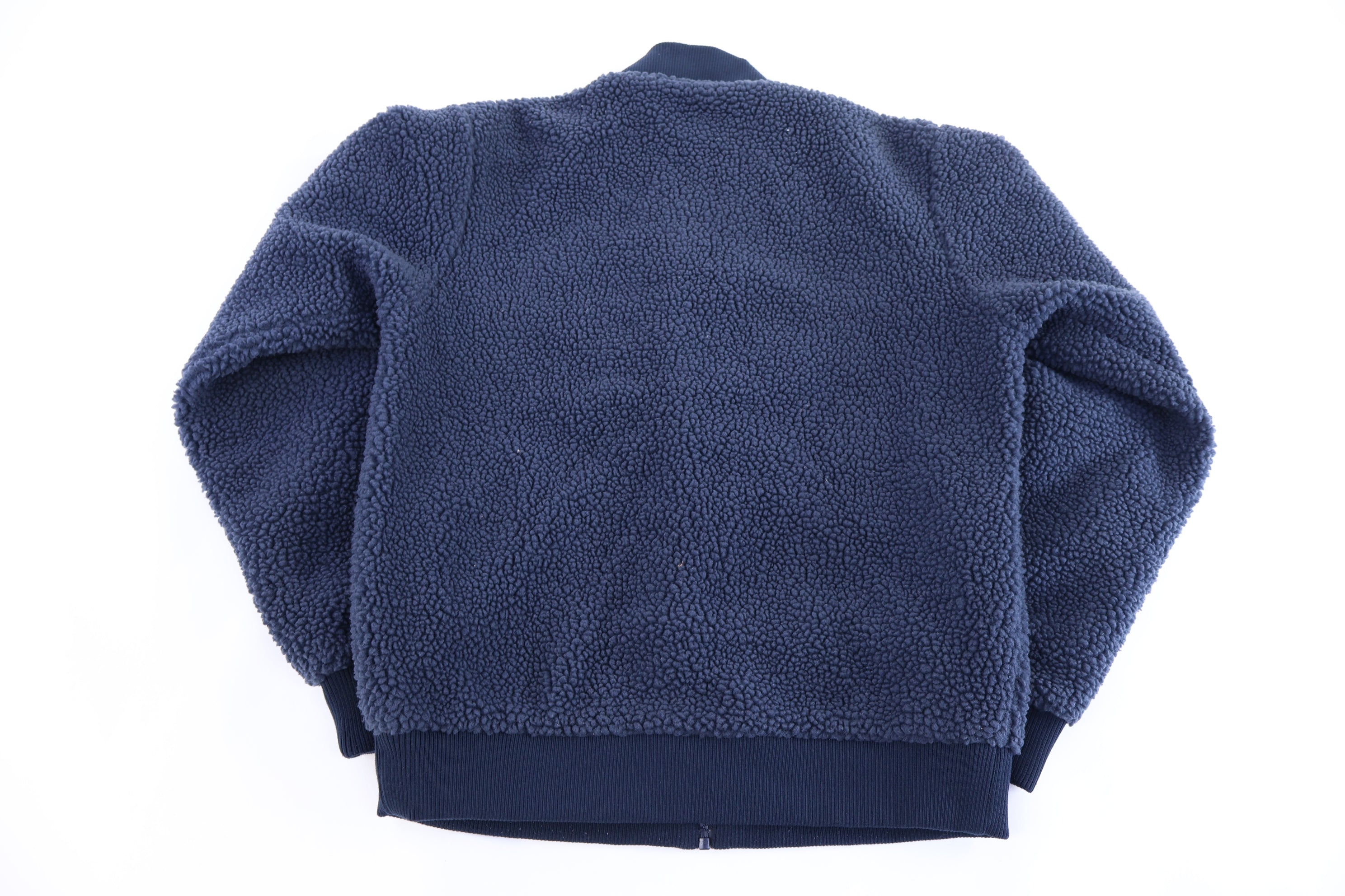 Patagonia Logo Patch Navy Sherpa Full Zip Jacket
