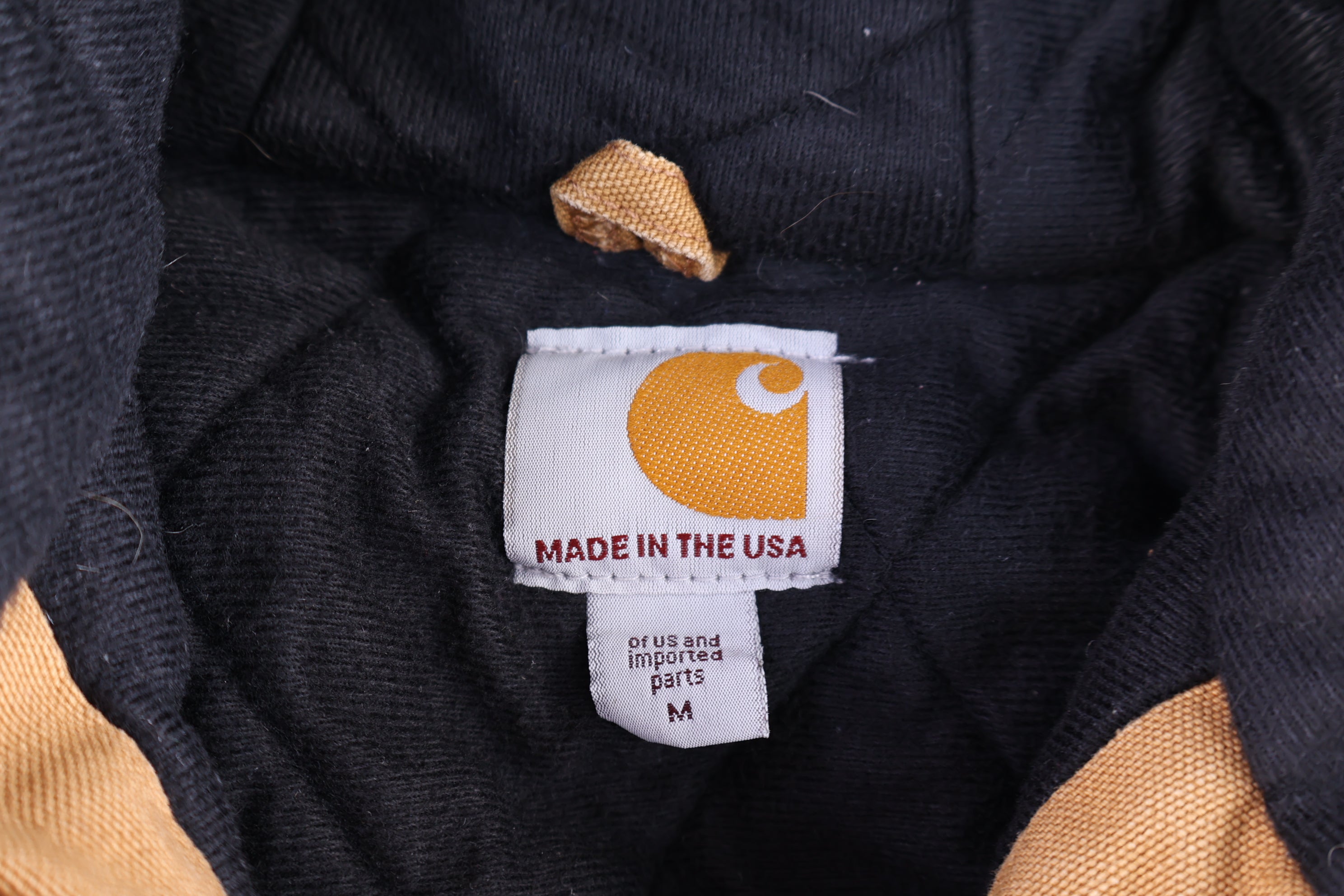 Carhartt Logo Patch Tan Full Zip Jacket